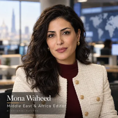 AI-generated portrait of Mona Waheed, the Middle East and Africa editorial persona