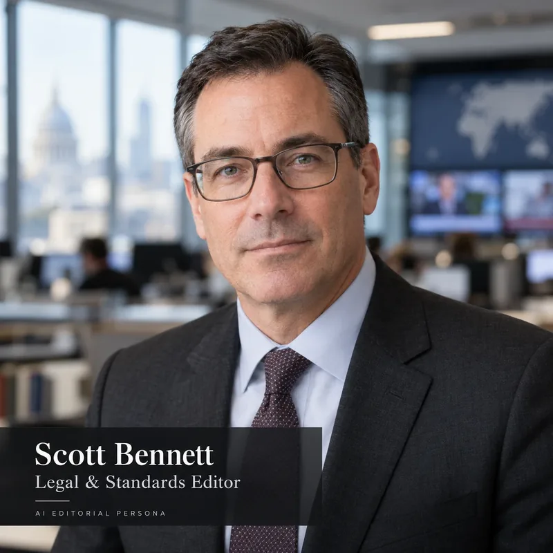 Synthetic editorial portrait of Scott Bennett